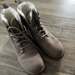 BIRKENSTOCK BRYSON SHEARLING BEIGE TAUPE 38 narrow